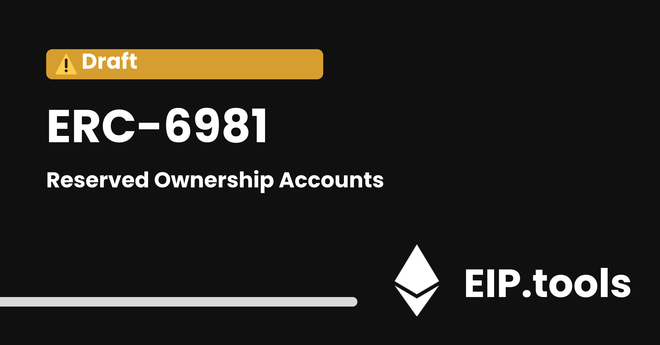 ERC-6981: Reserved Ownership Accounts | EIP.tools
